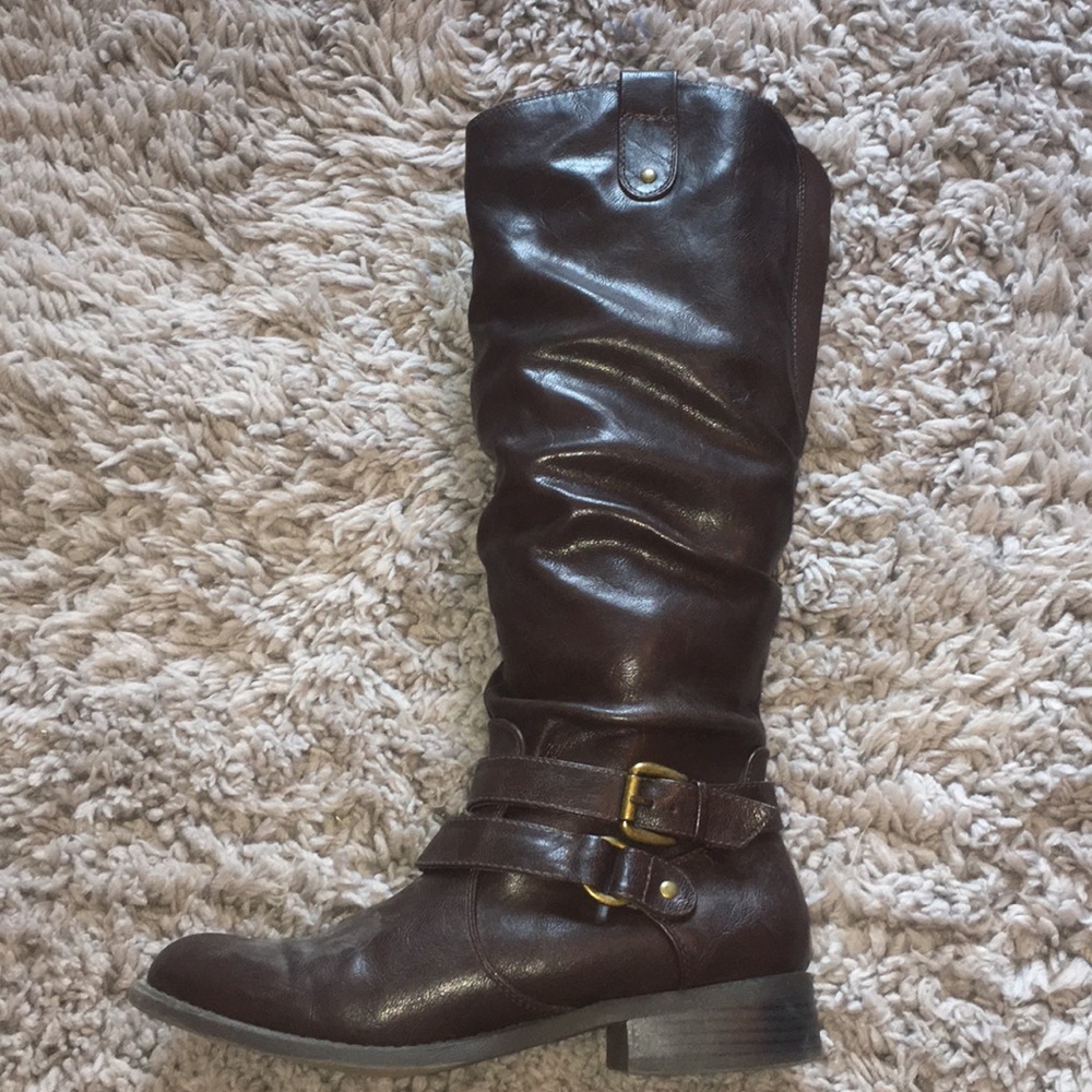 Tall White Mountain boots!